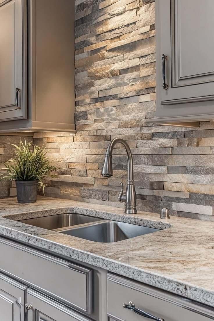Modern neutral backsplash ideas for kitchens, featuring elegant and stylish tile designs